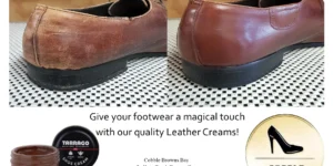 shoe cream, leather cream, tarrago, shoe nourishment, shoe renovation,